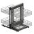 Магический угол Maxima Classic Corner Comfort 1200, правый, графит, Сторона крепления: Правая, Наружный размер секции, мм: 1200, Цвет: Графит