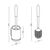 Ершик для унитаза с силиконовой щеткой клеящийся настенный MVM BP-12 WHITE/GRAY пластиковый белый/серый, Цвет: Белый/Серый, изображение 7
