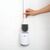 Ершик для унитаза с силиконовой щеткой клеящийся настенный MVM BP-12 WHITE/GRAY пластиковый белый/серый, Цвет: Белый/Серый, изображение 3