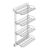 Выдвижная  4-уровневая полка для обуви STARAX S-6741-W 325х475х1000, тандемы BLUM, Сторона крепления: Левая, Цвет: Белый, изображение 2