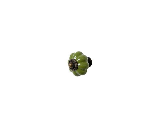 Ручка Ferro Fiori CR 9150 W-34мм античная бронза|темно оливковый, Цвет: Зеленый, Ширина, мм: 34