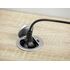 Удлинитель для офиса круглый GTV Charger мини на 1 розетку 1xUSB зарядку провод 1,9м алюминий AE-BPW1S1UCH-53