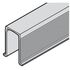 Hafele SLIDO CLASSIC 40-120 P Шина низ, L=1000мм, пластик чорний (для міжкімн. дверей), Довжина, мм: 1000