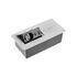 Мебельная розетка AVARO PLUS 1XSCHUKO, USB A+C Беспроводная ЗАРЯДКА 5W КАБЕЛЬ 1,5 М , Алюминий, Цвет: Алюминий