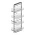 Карго Maxima Classic 300 мм, midi, 4 полки, высота 1200–1400 мм, хром (без направляющих), Наружный размер секции, мм: 300, Цвет: Хром, Высота, мм: 1200-1400