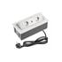 Удлинитель для офиса прямоугольный GTV Soft на 2 розетки USB A+C зарядки провод 1,5м белый, Цвет: Белый