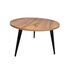Журнальний столик Dinat Round stilo 600×600×420 мм, тахо/чорний