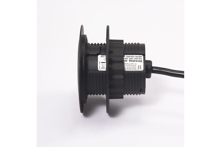 Встраиваемый модуль ASA VersaTag (1 силовая розетка + USB) Черный, Цвет: Черный, изображение 7