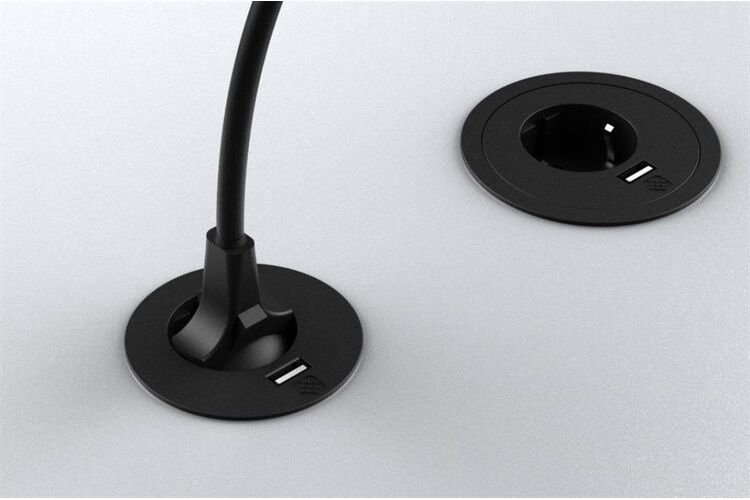Встраиваемый модуль ASA VersaTag (1 силовая розетка + USB) Черный, Цвет: Черный, изображение 9