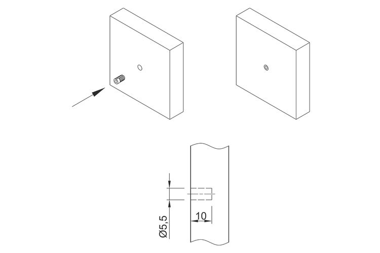 Муфта D=5 L=9,5 пластмаса, изображение 3