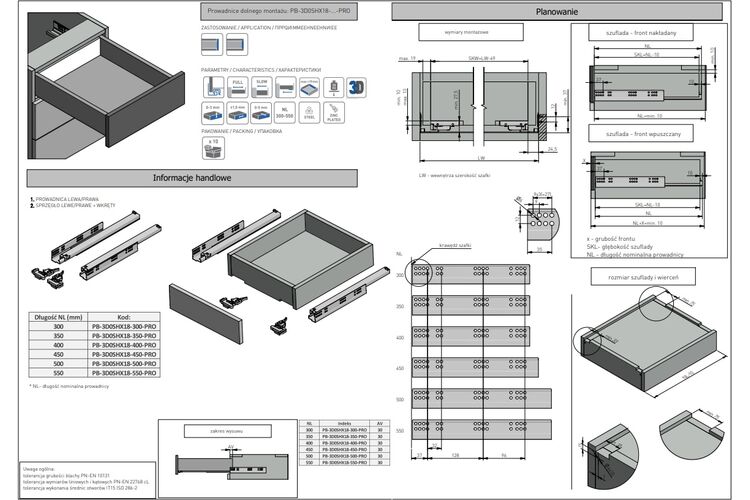 Напрямна GTV Modern Slide Pro Synhro 3D 400 мм 16-18 мм, Довжина, мм: 400, изображение 3