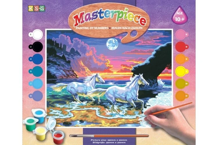 Набор для творчества Sequin Art PAINTING BY NUMBERS SENIOR Кони и