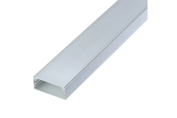 Профиль светодиодный широкий накладной ПФ-27 полуматовый рассеиватель ...