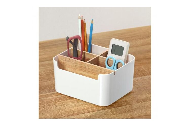 Органайзер MVM Белый/Дерево FH-02 WHITE/WOOD 95x180x143 мм, изображение 4
