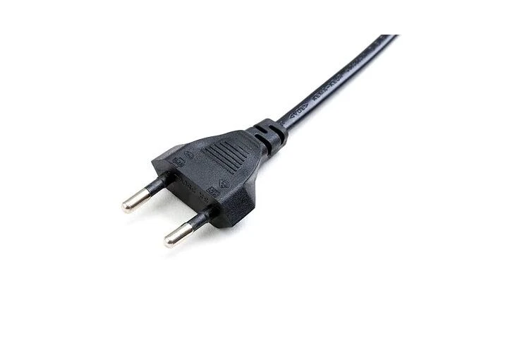 Кабель 2 x 0.75mm² 2 м, з виделкою eu, чорний (50365) купити • Купити в ...
