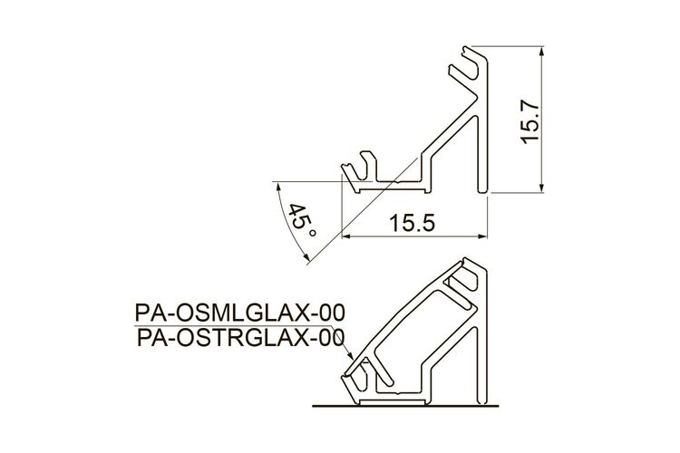 Профіль GTV LED кутовий 2м алюміній PA-GLAXNKKT-AL, Сторона кріплення: Кутовий, Колір: Алюміній, Довжина, мм: 2000, изображение 3