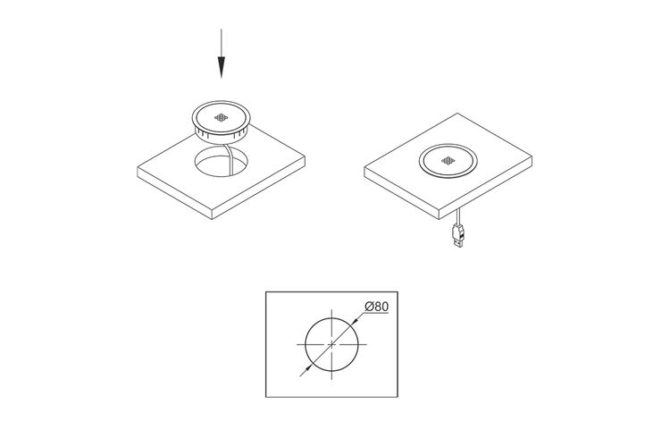 VersaCHARGER Безпроводная зарядка Qi (5В/9В, 1A/1,1А), питание microUSB 5В/9В 2A, IP20, черная, изображение 6