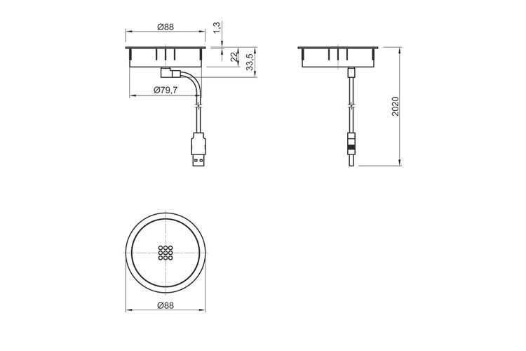 VersaCHARGER Безпроводная зарядка Qi (5В/9В, 1A/1,1А), питание microUSB 5В/9В 2A, IP20, черная, изображение 4