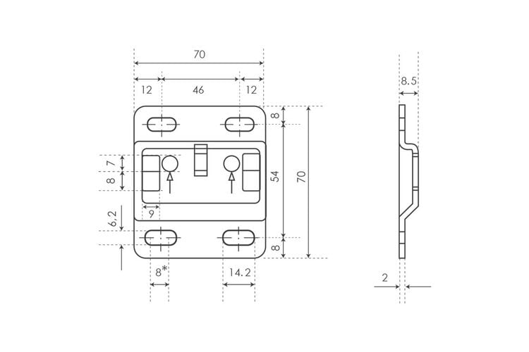 Навес Linken System 807 Комплект (2 навеса, 2 загл, 2 планки) Белый, изображение 3