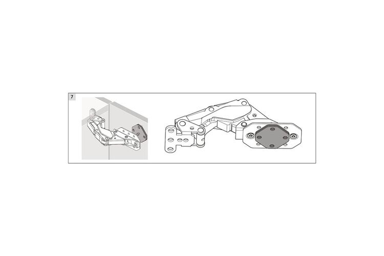 Петля для холодильника KAMAT (9239784) Hettich, изображение 3