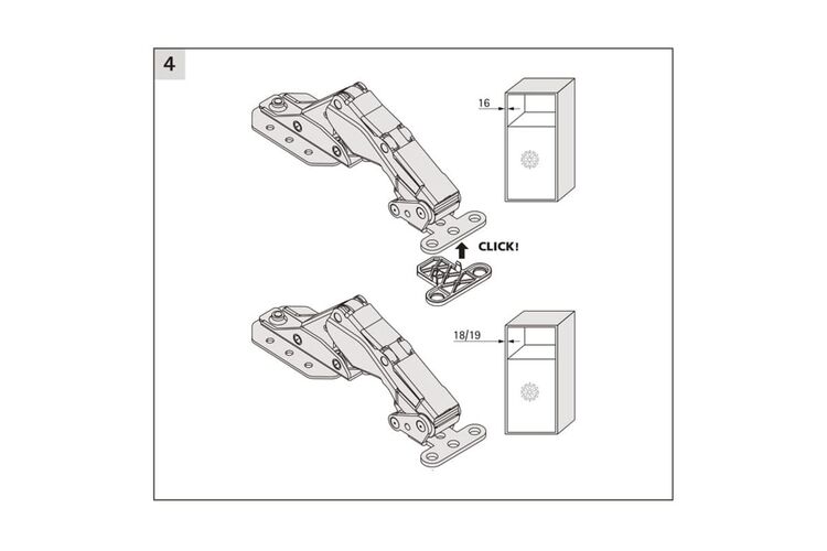 Петля для холодильника KAMAT (9239784) Hettich, изображение 8