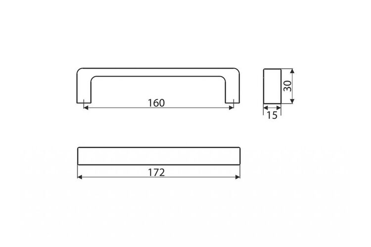 Ручка скоба Gamet UU52-0160-R240 Soft Touch белый, Цвет: Белый, Межц. расстояние: 160, изображение 4