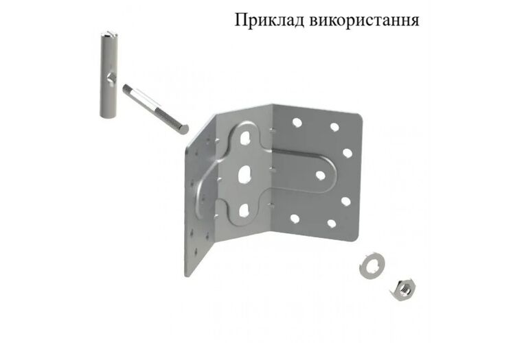Соединитель для деревянных опор 4849CT одинарный под угол Mesan, изображение 3