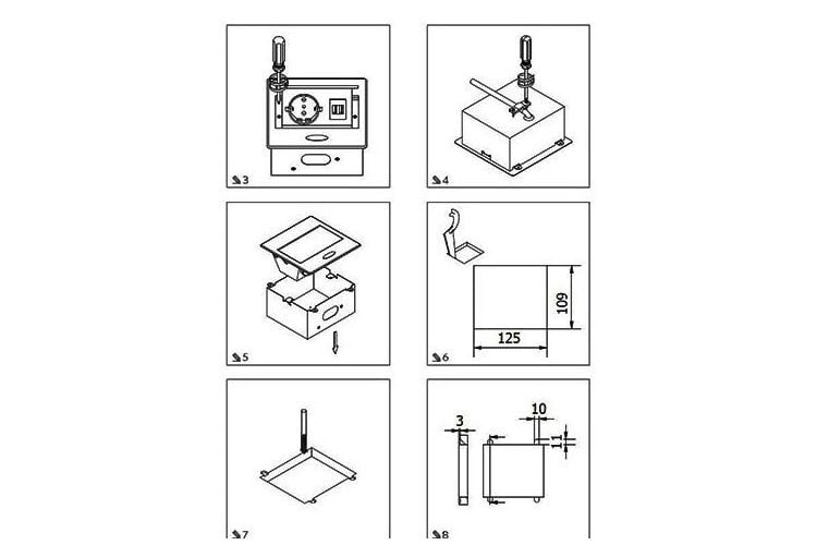 Подовжувач GTV врізний AVARO 1xSCHUKO, 2xUSB A+C WC 5W кабель 1,5 м, алюміній, Колір: Алюміній, изображение 3