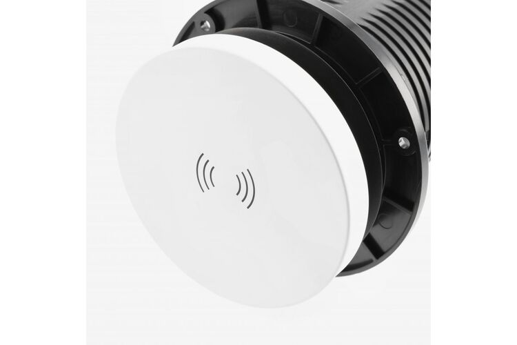 Подовжувач CAMINO 100mm, 2xSCHUKO, USB A+C бездротова зарядка 10W кабель 1,5 м, білий, Колір: Білий, изображение 7