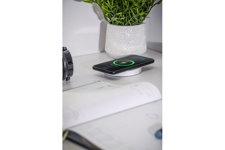 Подовжувач CAMINO 100mm, 2xSCHUKO, USB A+C бездротова зарядка 10W кабель 1,5 м, Чорний, Колір: Чорний, изображение 6