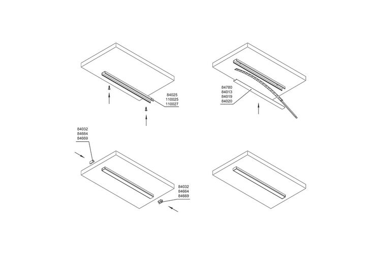 Профиль для LED-ленты, НАКЛАДНОЙ, L = 3м, алюминий, анодированное серебро, Сторона крепления: Накладной, Цвет: Серебро, Длина, мм: 3000, изображение 3