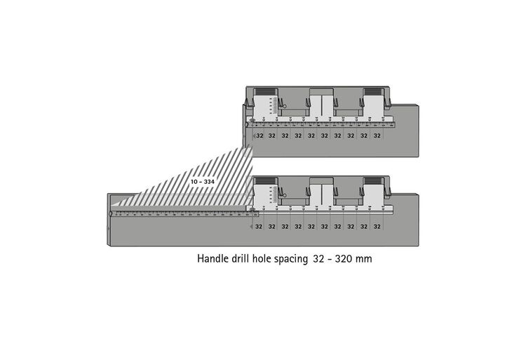 Шаблон BIueJig для разметки ручек (48771) Hettich, изображение 3
