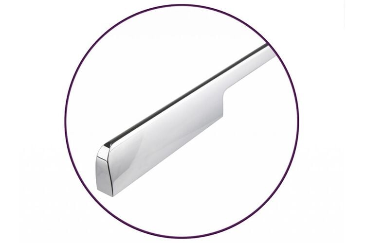 Ручка профильная Virno Lines 406/1024 хром, Цвет: Хром, Межц. расстояние: 1024, изображение 4
