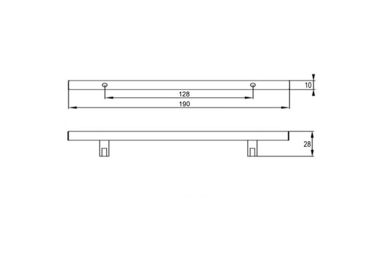 Ручка Ferro Fiori M 0200.128 шоколад браш, Цвет: Коричневый, Межц. расстояние: 128, изображение 3