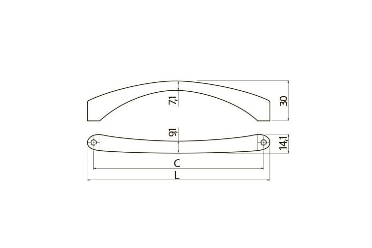 Ручка скоба GTV CLEO L-192мм инокс UZ-CLEO-192-06, Цвет: Инокс, Межц. расстояние: 192, изображение 3