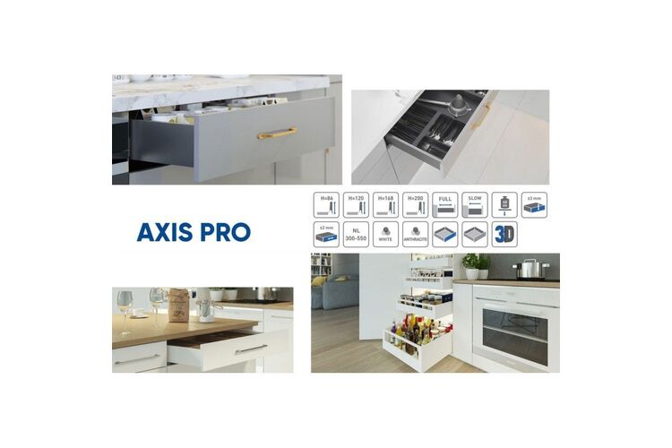 GTV AXIS PRO білий L-500 мм H-200 мм високий (4) PB-AXISPRO-KPL500D1 — 26788, Колір: Білий, Довжина, мм: 500, Висота, мм: 200, изображение 3