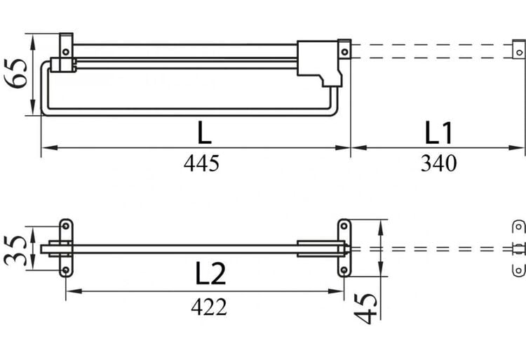 Микролифт L-450 мм ДС, Глубина модуля, мм: 450, изображение 3