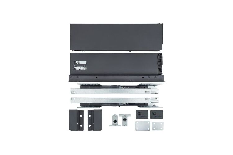 Тандембокс SLIM 16мм L-500мм Н-86мм Графіт ДС Преміум Лайн — 23946, Колір: Графіт, Довжина, мм: 500, Висота, мм: 86, Товщина, мм: 16, изображение 5