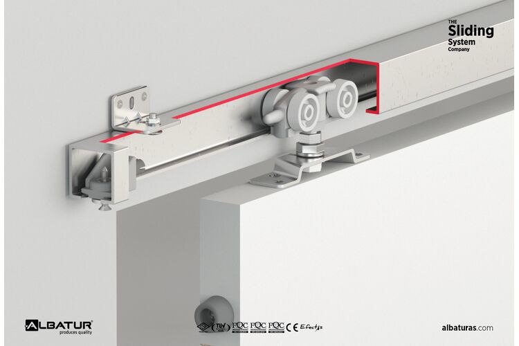 Комплектація механізмів для міжкімнатних дверей M20 7380 до 80кг (без шини), изображение 8