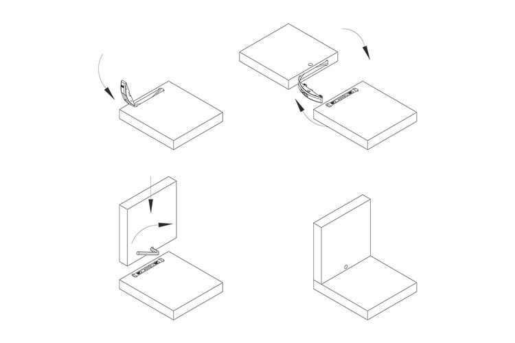 Комплект елементів стяжки Clamex P-10 (1 шт), Lamello, Глибина, мм: 10, изображение 5
