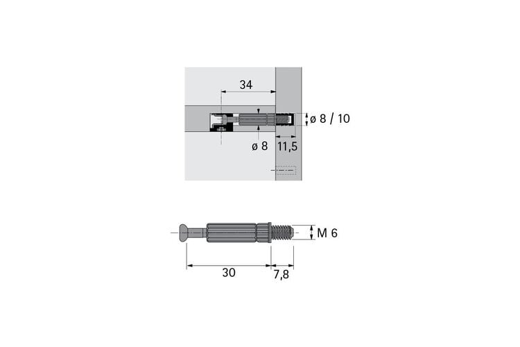 Дюбель вкручуваний Twister під Rastex DU 644 (9047864) Hettich, изображение 4