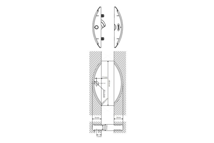 Комплект елементів стяжки Clamex P-14 (1 шт), Lamello, Глибина, мм: 14, изображение 9