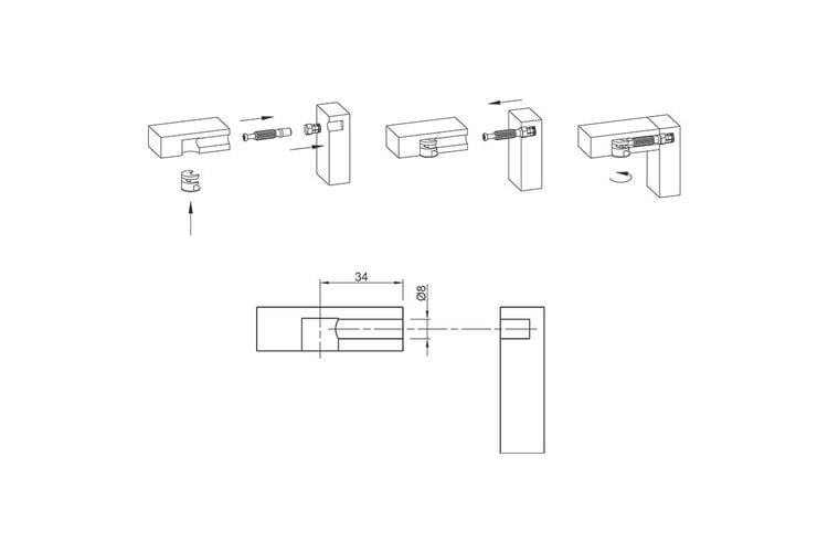 Дюбель вкручуваний Twister під Rastex DU 644 (9047864) Hettich, изображение 3