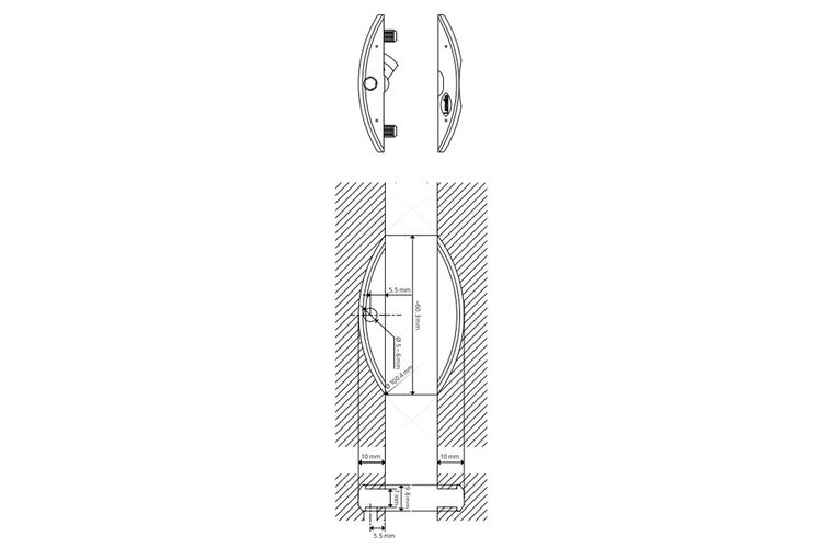 Комплект елементів стяжки Clamex P-10 (1 шт), Lamello, Глибина, мм: 10, изображение 7