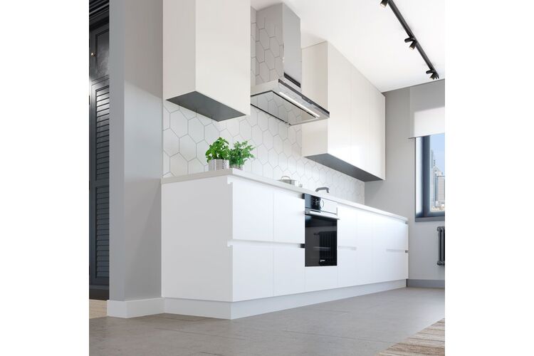 Профиль L GOLA type L для фасадов без ручек алюминий, Белый матовый, L-4200 мм, Linken System, Цвет: Белый матовый, изображение 5