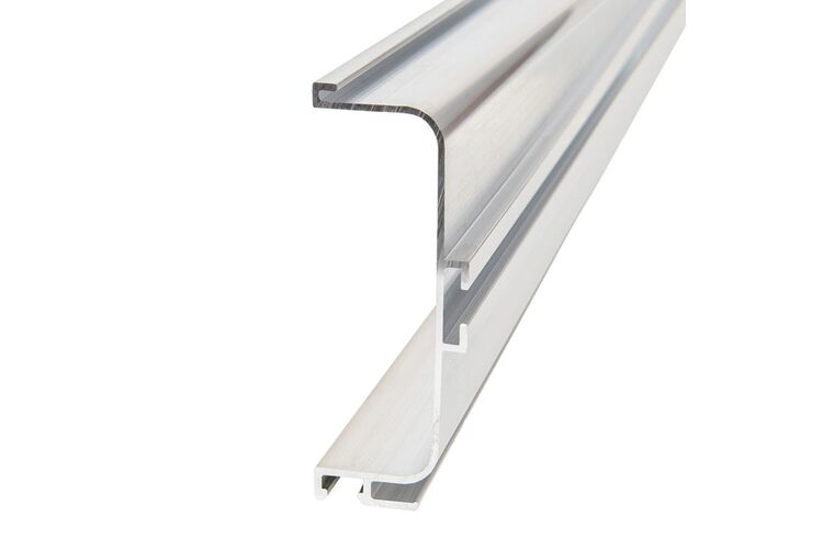 Профіль GOLA горизонтальний з пазом для LED Ferro Fiori, L=4300 мм, type C, Алюміній не анодований, Колір: Алюміній, изображение 8