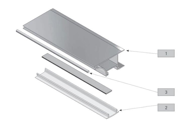 Ущільнювач GTV для LED профілю для торця полиці золото, Колір: Золото, изображение 3