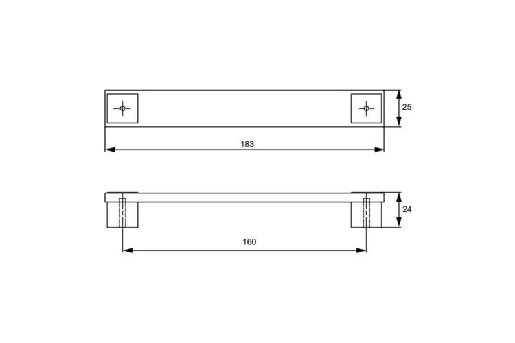 Ручка Ferro Fiori by Poliplast PL 11004.160 светло-розовый, Цвет: Розовый, Межц. расстояние: 160, изображение 4