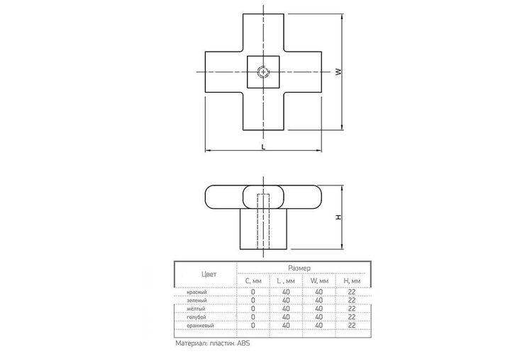 Ручка Ferro Fiori by Poliplast PL 11004.01.X красный, Цвет: Красный, изображение 3