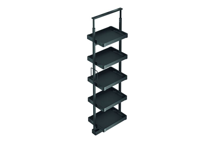 Гардеробная полка выдвижная 340 x 510 x 1400-1600, 400 мм, 4-уровневая Starax S-6801-A, изображение 3
